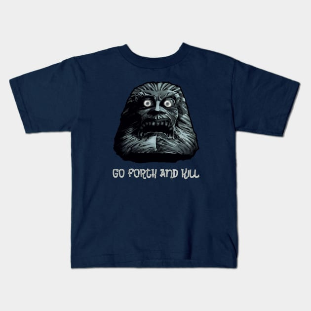 The giant flying stone head commands you! Kids T-Shirt by DB_MP1138